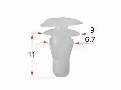 Клипса крепёжная HYUNDAI/KIA (1шт.)