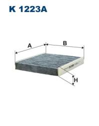 Фильтр салона CHEVROLET CRUZE 10-/OPEL ASTRA J/INSIGNIA 09- угольный K 1223A