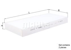 Фильтр салона RENAULT LAGUNA 07- (упак.2шт.) LA426/S