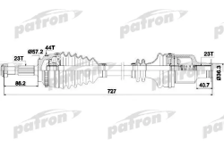 PDS0361 Полуось