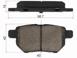 Колодки тормозные (Сзади) Toyota Corolla (E150) 06-13 / Prius (NHW20,ZVW30,ZVW50) 09-23 / Ractis 05-