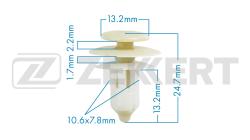 Клипса крепёжная Ford (миним. кол-во заказа 10 шт) be-2596
