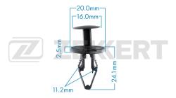 Клипса крепёжная Ford General Motors (миним. кол-во заказа 10 шт) be-2294