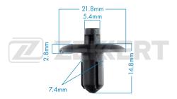 Клипса крепёжная Renault VAG (миним. кол-во заказа 10 шт) be-1582