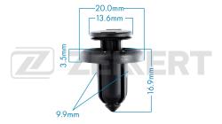 Клипса крепёжная Honda (миним. кол-во заказа 10 шт) be-2659