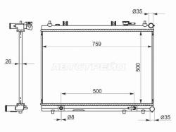 Радиатор Nissan Murano 16-22 / Pathfinder 12-21