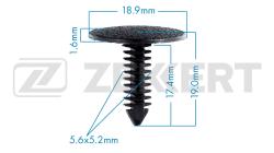 Клипса крепёжная Chrysler (миним. кол-во заказа 10 шт) be-1118