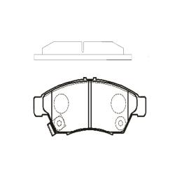 GK0943 Колодки тормозные SUZUKI LIANA 02-07 передние