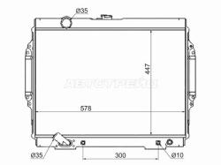 Радиатор Mitsubishi Pajero 91-20