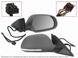 Зеркало Skoda Superb 08-15 (Справа/ Обогрев/ Повторитель поворота/ Складывание/ Подсветка/ 13 контак