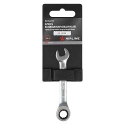 Ключ комбинированный трещоточный короткий 8мм PRO пласт.подвес (ATAL013)