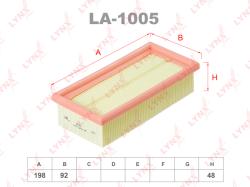 Фильтр воздушный VW GOLF/JETTA 1.6-1.8 75-92 LA-1005