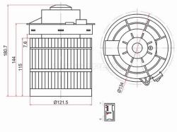 Мотор отопителя салона (Левый руль) Nissan Juke 10-20