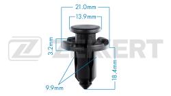 Клипса крепёжная Subaru (миним. кол-во заказа 10 шт) be-1663