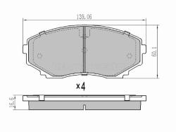 Колодки тормозные (Спереди) Mazda CX-7 06-12 / Mitsubishi L200 15- / Pajero Sport 16- / Mazda Bongo