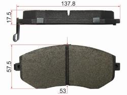 Колодки тормозные (Спереди) Subaru Forester 02-19 / Impreza 00-16 / Legacy 98-15 / Outback 03-15 / T