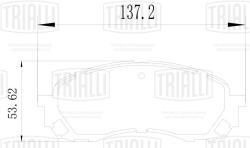 Колодки торм. для а/м Subaru Impreza (00-) диск. перед. (PF 4325)