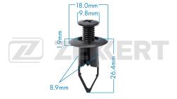 Клипса крепёжная Toyota (миним. кол-во заказа 10 шт) be-2760