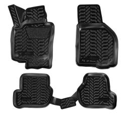 AIRLINE ACM-PS-59 Ковры для Skoda Octavia A5 (04-13), 4 шт., (крепеж), выс. борт, 3D с подпятником, ТЭП, черн.