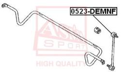Тяга стабилизатора передняя MAZDA MAZDA DEMIO DY3/DY5 2002- MAZDA VERISA DC5 2004- 0523-demnf