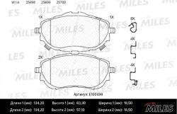 E100499 Колодки тормозные TOYOTA AURIS 12-/COROLLA 13- передние SemiMetallic