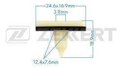 Клипса крепёжная Hyundai Kia (миним. кол-во заказа 10 шт) be-2366