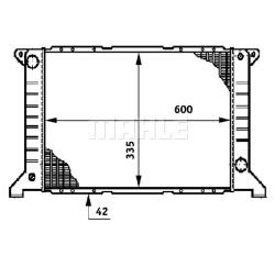 Радиатор охлаждающей жидкости FORD TRANSIT cr623000s
