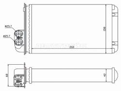 Радиатор отопителя салона RENAULT SCENIC 96-03 (трубчатый)
