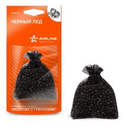 AIRLINE AFME031 Ароматизатор подвесной "Мешочек с гранулами" Черный лед