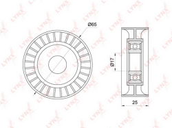 Натяжитель ремня приводного CITROEN/PEUGEOT/FORD/VOLVO/MAZDA 1.4/1.6 01- PT-3109