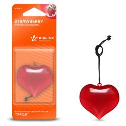 AIRLINE AFSE001 Ароматизатор подвесной "Сердце" Клубника со сливками