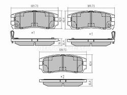 Колодки тормозные (Сзади) Great Wall Hover H3 10-16 / Hover H5 11-16 / Isuzu Bighorn 91-02