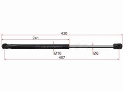 Амортизатор крышки багажника Kia Ceed 06-12 (Справа=Слева)