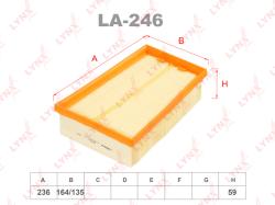 Фильтр воздушный NISSAN QASHQAI/X-TRAIL 2.0 07- LA-246