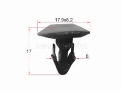 Клипса крепежная SAT ST-KJ-1056 (1 шт.)