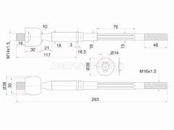 Тяга рулевая TOYOTA IPSUM 4WD 01-