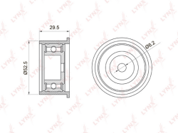 Ролик ремня ГРМ OPEL ASTRA H/VECTRA C/FIAT DOBLO/PUNTO 1.9D YP107100.1