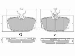 Колодки тормозные (Сзади) Volkswagen Transporter 90-03