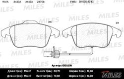 Колодки тормозные AUDI A4/A4 ALLROAD/A5 1.8-3.2 07- передние с датч.SemiMetallic E100276