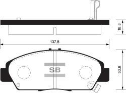 Колодки передние SP1431