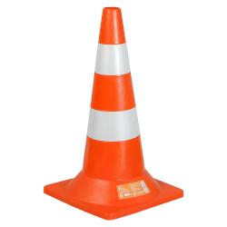 Конус дорожный 520мм, 2 световозвращающие полосы (AKON004)
