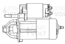 Стартер для а/м Hyundai Santa Fe (01-) 2.4i/2.7i/Tucson (04-)/Sonata IV (01-) 2.7i 1,2кВт (LSt 0856)