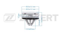 Клипса крепёжная Chrysler General Motors (миним. кол-во заказа 10 шт) be-3742