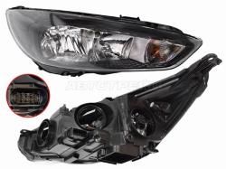 Фара Ford Focus 14-19 (Справа/ С электрокорректором/ Чёрная)