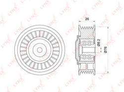 Натяжитель ремня приводного VAG 2.5TDI 06- PT-3188
