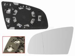 Полотно зеркала Audi A3 03-08 / A4 00-09 / A6 04-08 (Слева/ Обогрев/ асферическое)