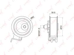 Ролик натяжной / грм AUDI A3 1.8-1.8 96-03 / A4 1.8 95-00 / A6 1.8 97-05 / TT 1.8 98-06 SKODA OCTAV pb-1011