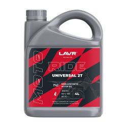 Моторное масло LAVR MOTO RIDE UNIVERSAL 2Т FC, 4 л LN7742