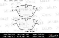 E400280 Колодки тормозные BMW E90/E60 1.8-3.0 03- передние LowMetallic