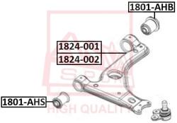 Рычаг нижний левый OPEL ASTRA H 1824-002